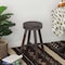 Vintiquewise Antique Round Wooden Chair Log Cabin Stools, PK 2 QI003846.2 - alternate 7